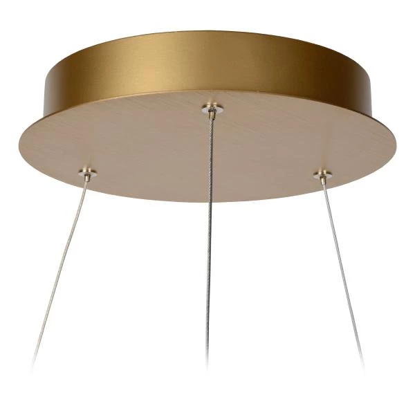 Lucide VIDAL - Lámpara colgante - Ø 58 cm - LED Regul. - 1x48W 2700K - Oro mate / Latón - detalle 1